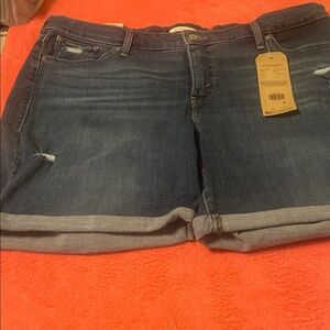 Levi's Dark Blue Jean Shorts